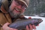 Trout in a snow storm