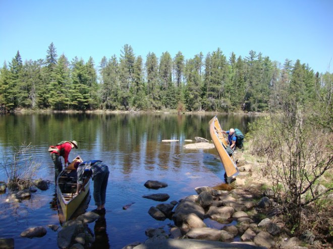 Putting in at lake One to go home BWCA 2014